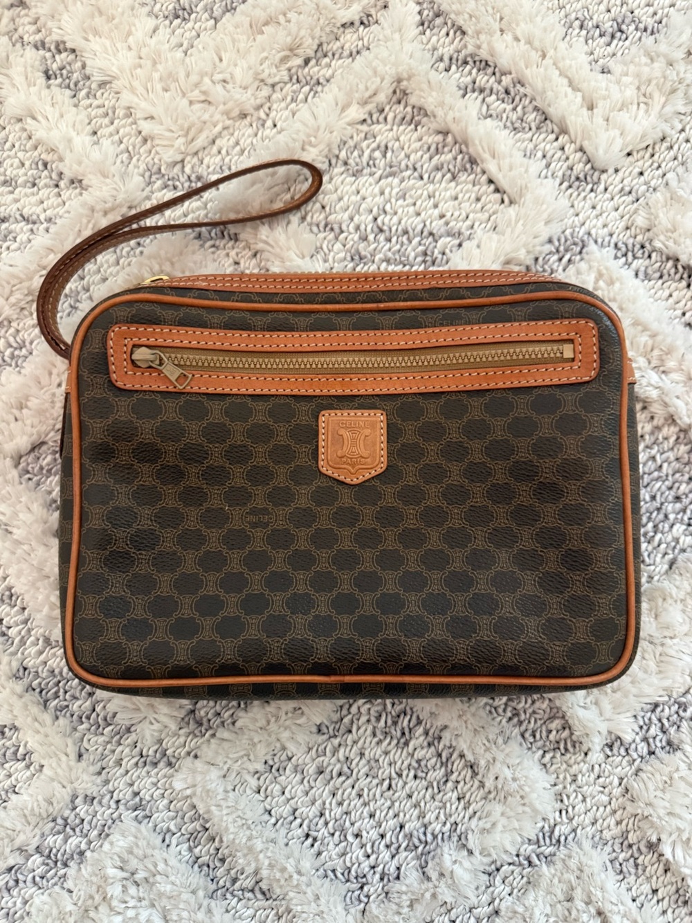 Vintage Celine Macadam Toiletry Bag